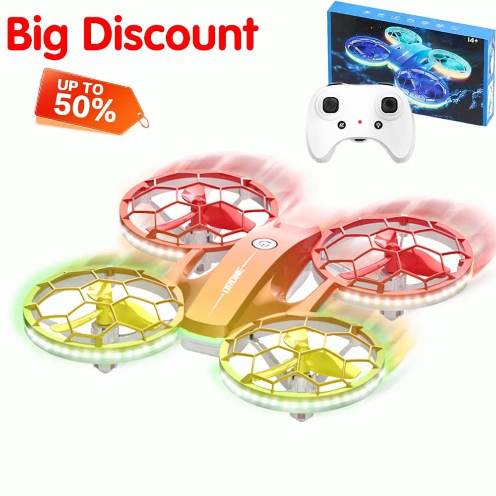 New RC 2026 Drone for Children, Neckline and Landing with One Tasto, Mini Racing 2.4G Anti-Caduta with Colored LED Lights, Perfect Birthday Gift
