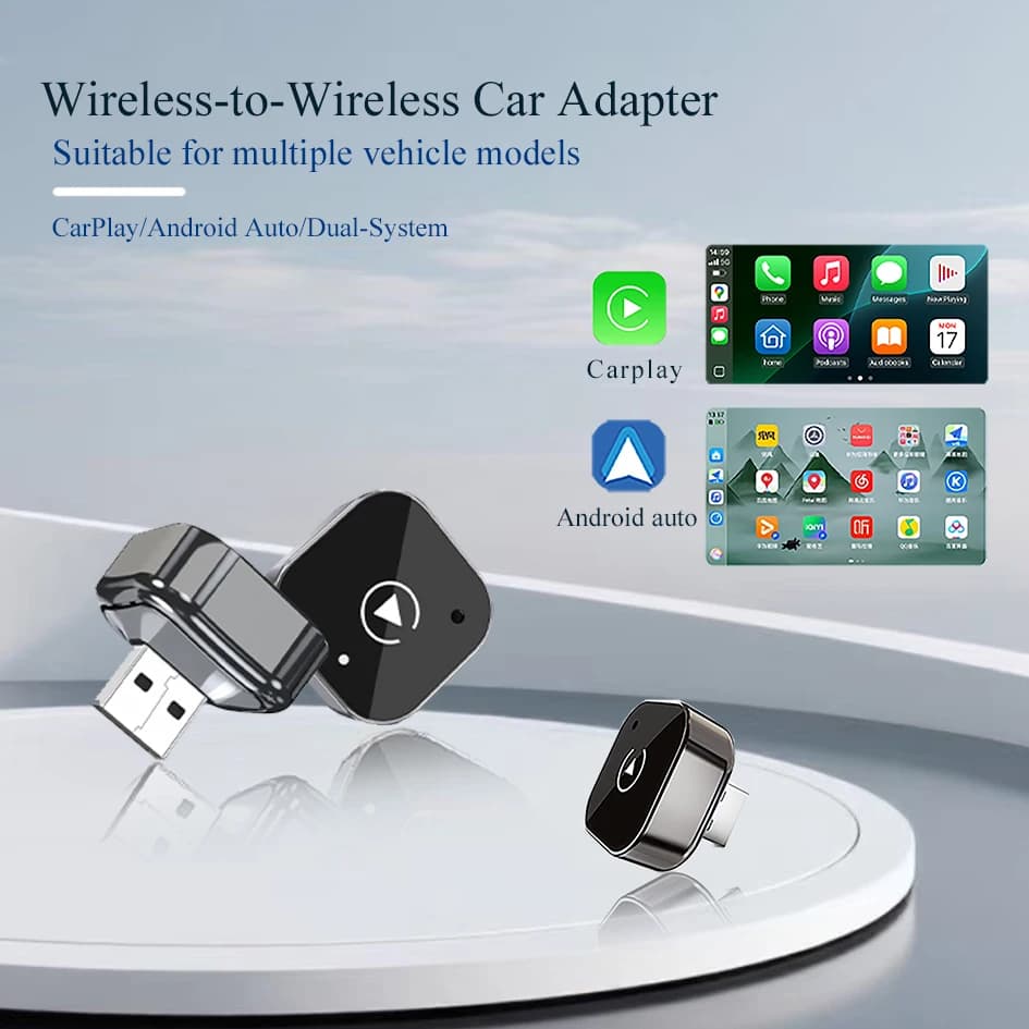 Adapter CarPlay Wireless 2in1 Android Auto Wired Wireless Smart Box AI for all cars with CarPlay Wired