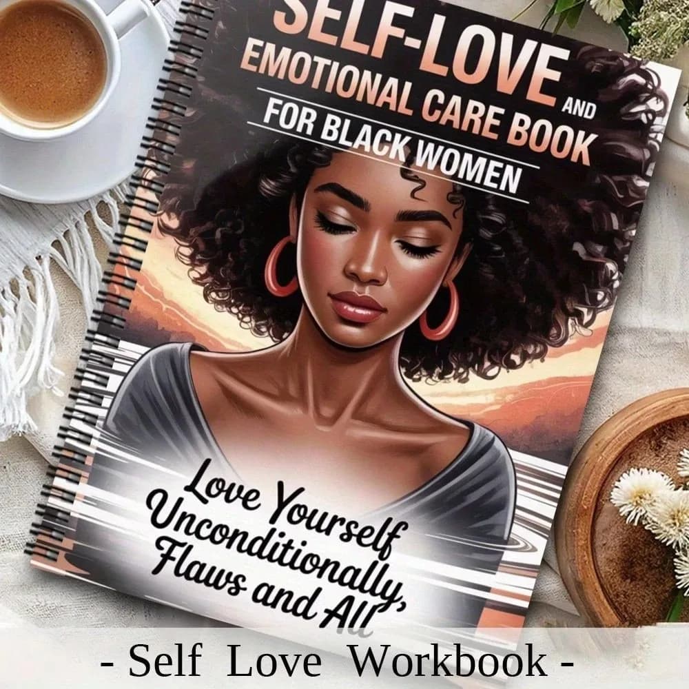 A5 Spiral Self-Love Journal Notebook for Women, Daily Self Care Reflection Planner, Mental Health Workbook, Coil Binding Goal Tracking Plan Notebook for Self Growth & Emotional Healing