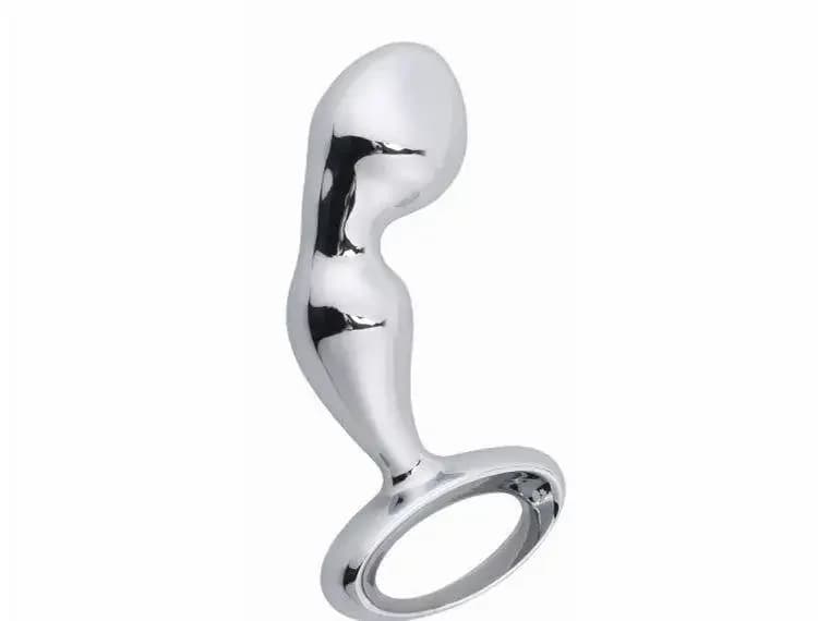 Plug Anale in Metallo a Forma di Ancora per Uomo e Donna, Dilatatore Anale con Maniglia per Uso Adulto