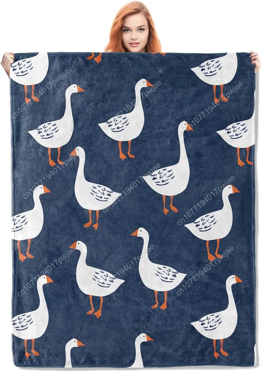 Coperta in pile d'oca Regali per bambini Adulti Coperte da tiro accoglienti con animali carini Coperta d'oca morbida e calda in peluche con coperte personalizzate