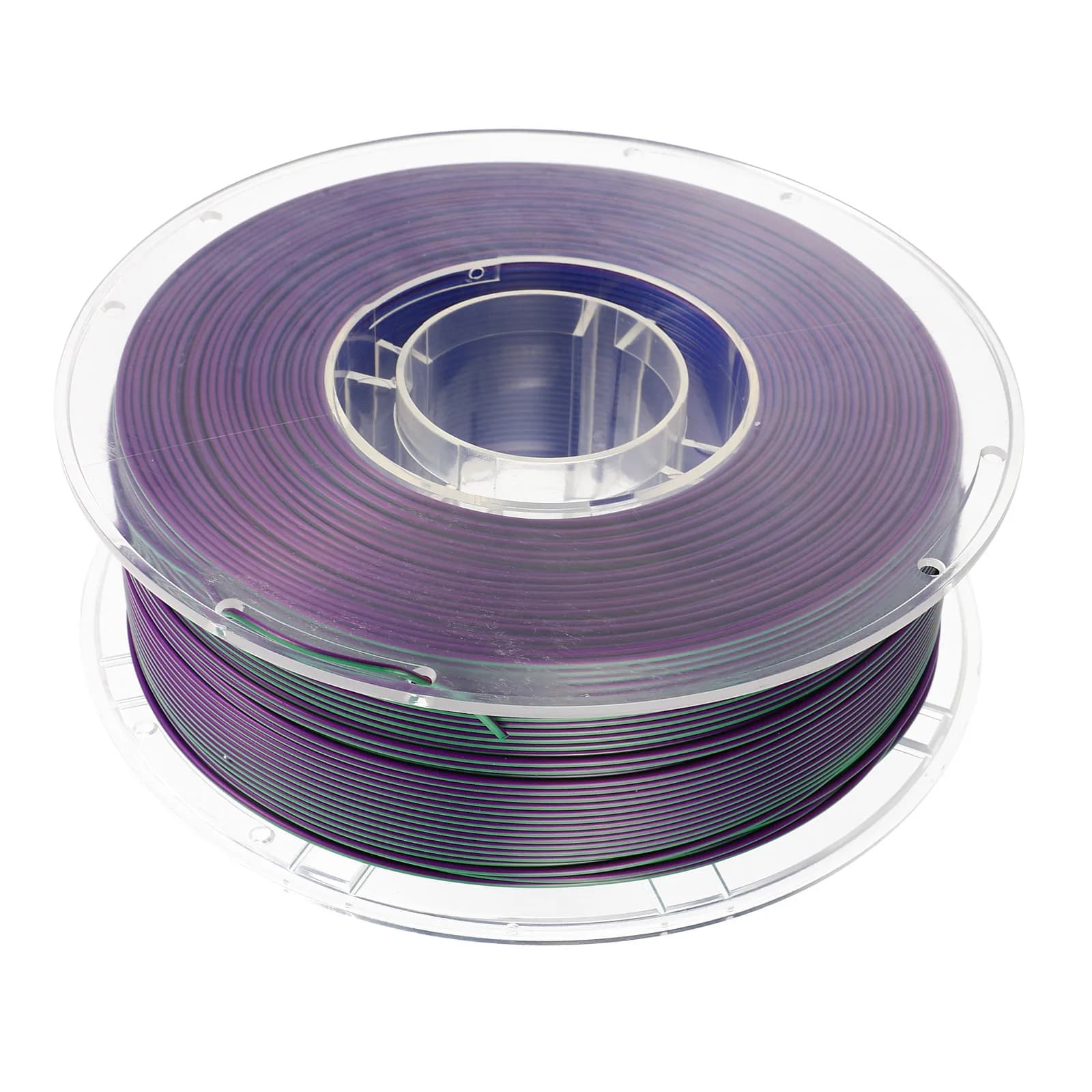 1 rotolo di filamento per stampante 3D da 1,75 mm, materiale di stampa PLA tricolore ad alta precisione per stampanti 3D, filamento multicolore brillante