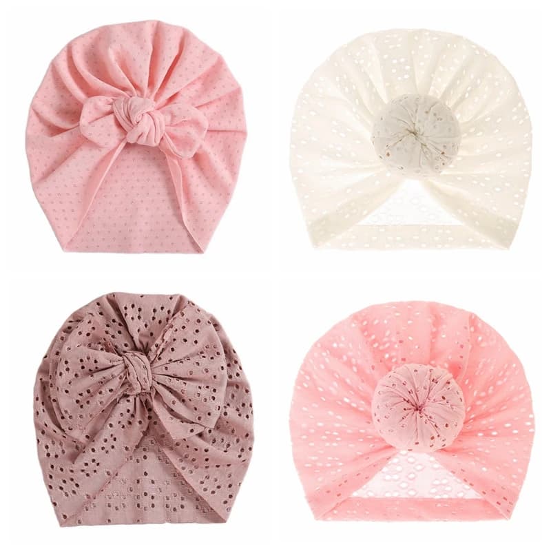 Turbante neonato neonata fascia turbanti BowKnot Infant Beanie Girls Soft Cute Toddler Cap bambini Headwraps accessori per bambini