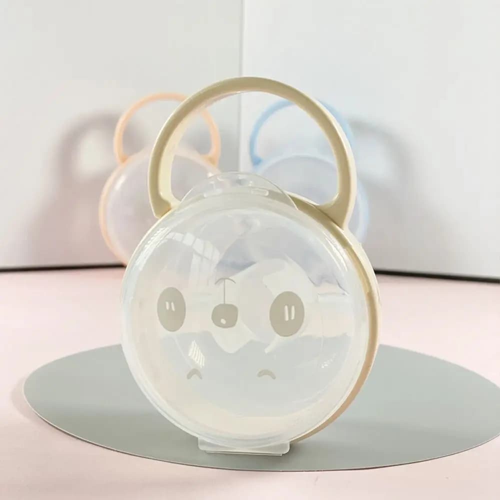 Custodia per capezzoli Contenitore per succhietto in plastica Scatola per ciuccio Scatola per ciuccio per bambini Catena molare Clip per ciuccio per bambini Scatola porta capezzoli