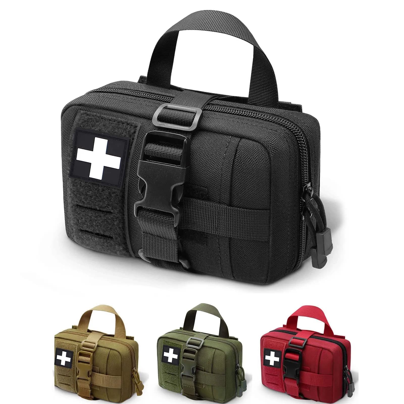 Borsa Medica Tattica Molle Rip-Away IFAK, Piccola Borsa di Pronto Soccorso da Cintura, Solo Borsa Medica Utilitaria EMT