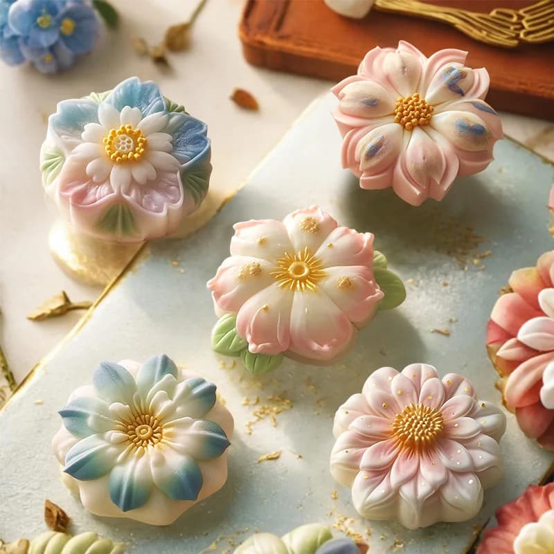Stampi in silicone per fiori a forma di fiore 3D Strumento per pasticceria ghiacciata Stampi per caramelle gelatina Stampo per sapone in silicone riutilizzabile per cioccolato da cucina