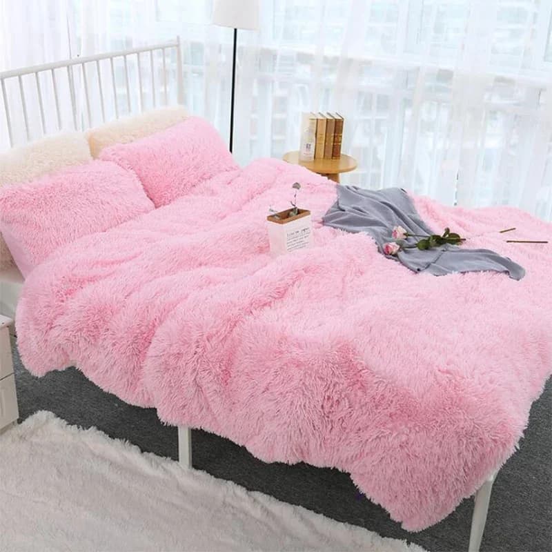 Coperta in pile corallo super morbida e soffice, calda e accogliente, per letto, divano, aereo, hotel, e federe per divano in offerta