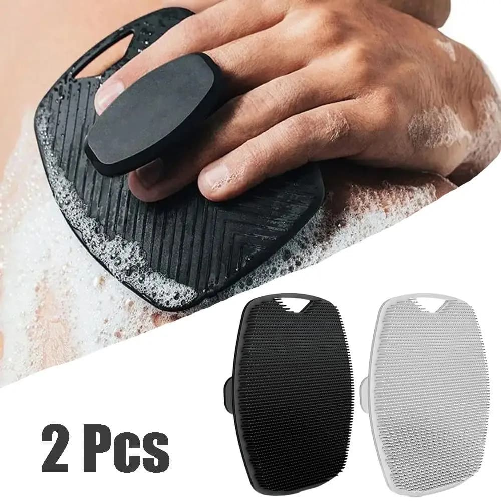 2 pezzi Scrubber per la pulizia del corpo montabile a parete spazzola per doccia esfoliante portatile morbida spazzola per il corpo in Silicone per il rilassamento portatile Spa
