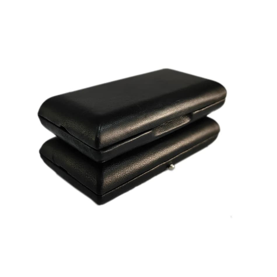 3 piece oboe hand case, genuine leather rigid box with magnetic closure, portable oboe hand holder box