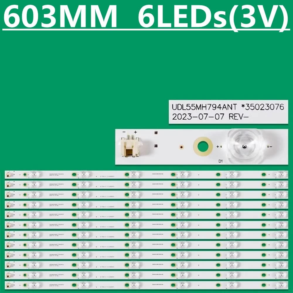 4 set di strisce di retroilluminazione a LED per DEXP U55D9000K 55K1US UDL55MH794ANT 35022685 35023076 35022654 LSC550FN11-7/9