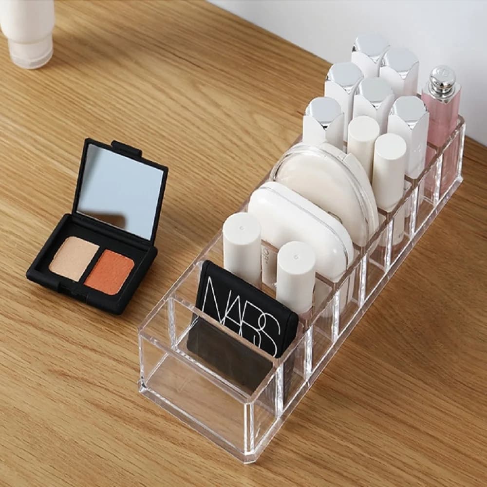 Scatola portaoggetti per cosmetici in acrilico trasparente Porta trucco Organizzatore per gioielli per scatole portaoggetti da tavolo in plastica per la casa