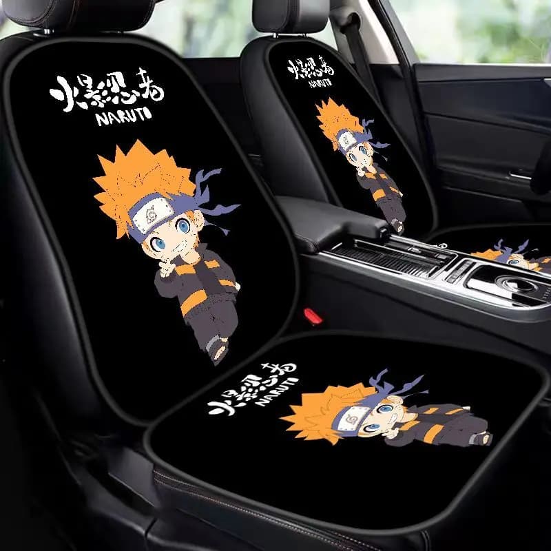 Cuscino per seggiolino auto Naruto, cuscino di protezione del sedile, coprisedile traspirante antiscivolo Cartoon Uzumaki Naruto Cuscino per sedile regalo per parti di automobili