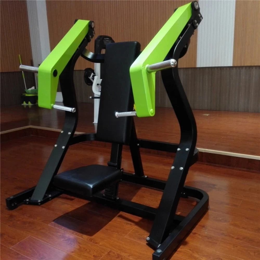 Charged chest press machine with plate Commercial Sports Fitness gym equipment Slant bench press for weights Slant chest press LD-6015