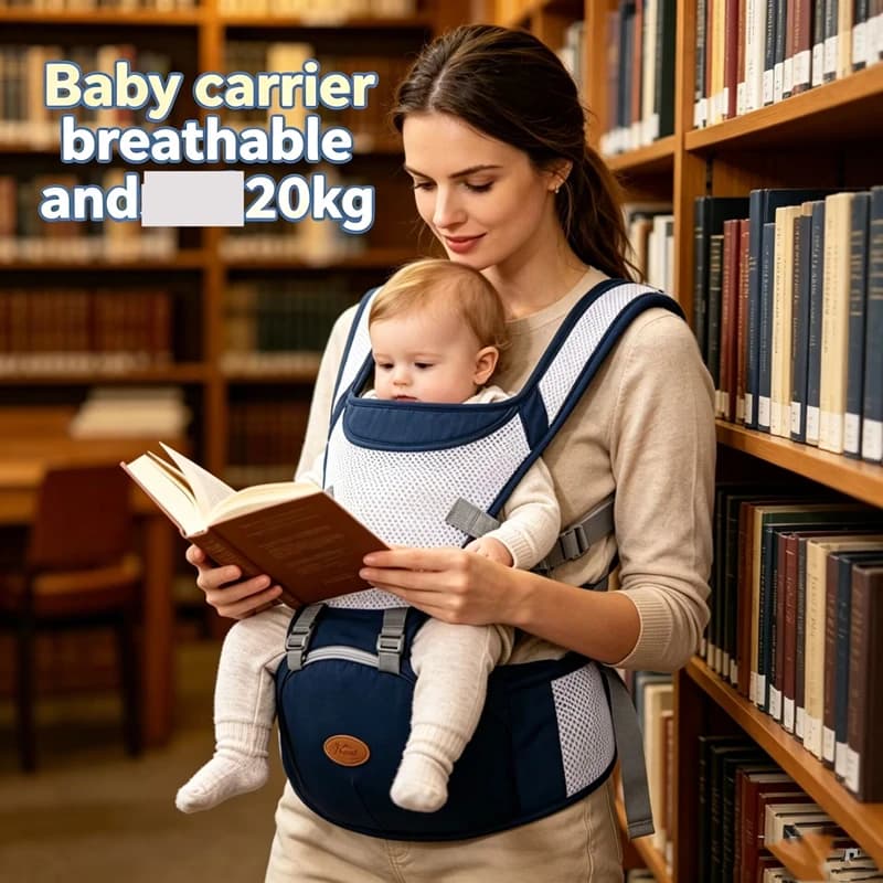New Carrier in Ant Hipseat Carrier Breathable Ergonomic Baby Kangaroo Front Facing Baby Holder Baby Waist Carrier Travel For
