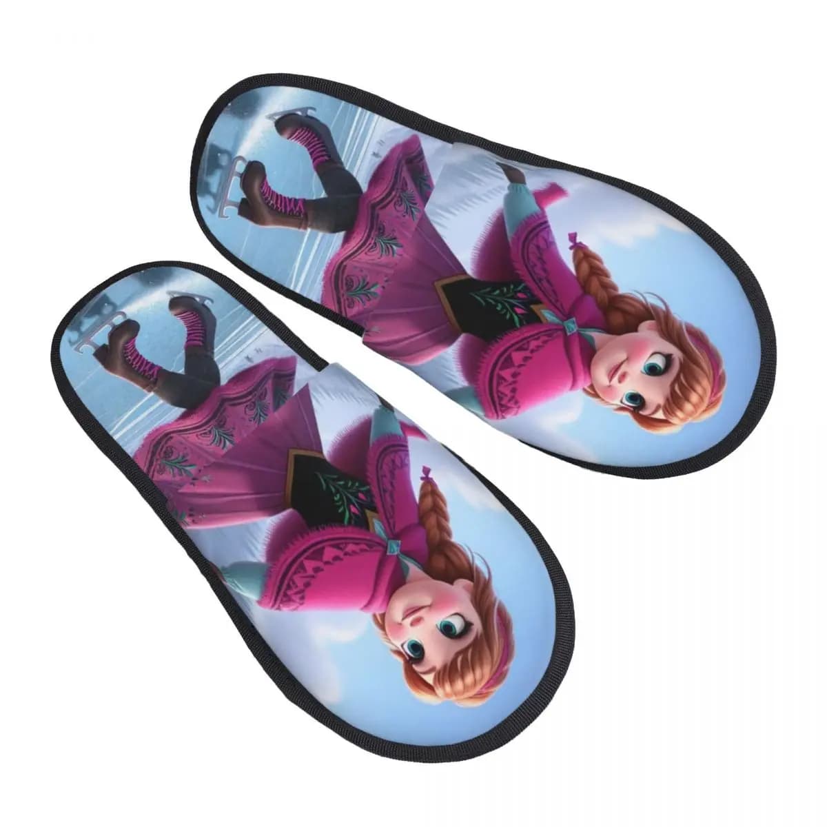 Personalized Frozen Slippers with Anna for Bedroom, Women's Home Slippers