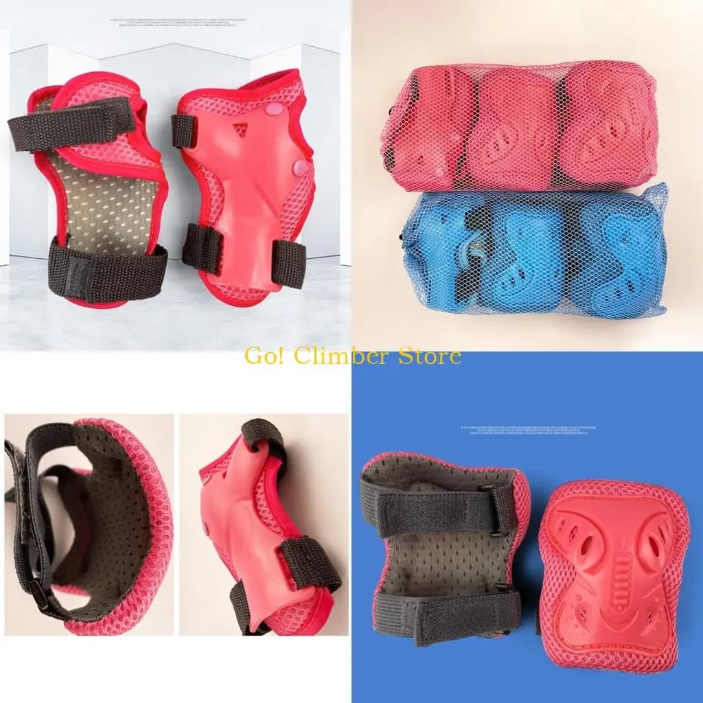 Q84c Roller pattinatore ginocchini padigni gomiti per polso guardie giovani bambini skateboard sport sports set attrezzature
