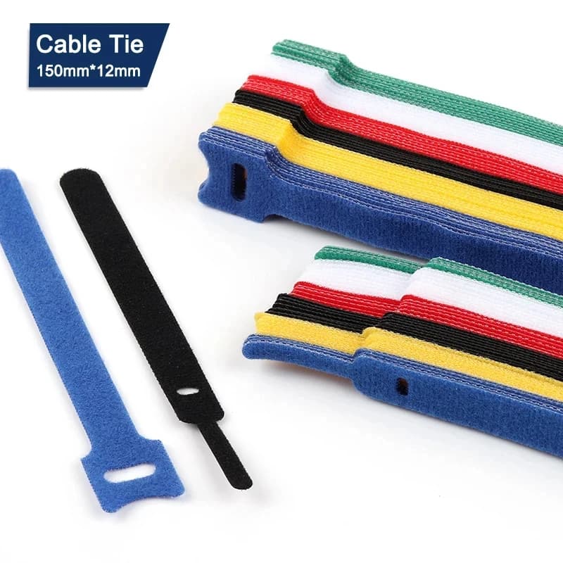 Fascette stringicavo riutilizzabili da 10/30 pezzi, in plastica colorata, fascette stringicavo riutilizzabili in nylon, fascette stringicavo a T, fascette stringicavo a zip.