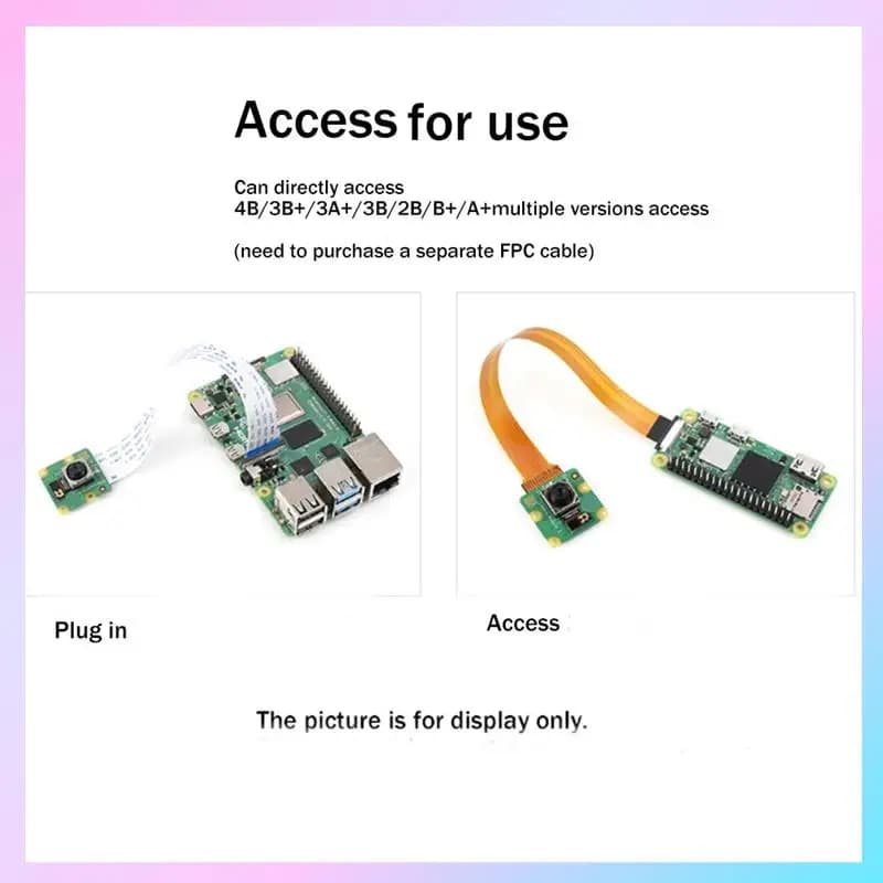 AB25-1 PCS Camera module 3 cameras 12MP HD Camera HDR Camera module with automatic green focus for Raspberry Pi 75 °