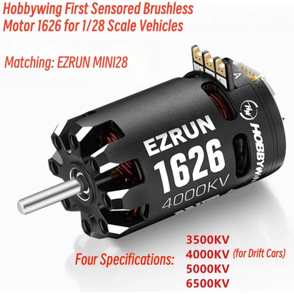 FATJAY Hobbywing EzRun 1626 Motore brushless con sensore SD 3500KV 4000KV 5000KV 6500KV PER mini auto 1/28