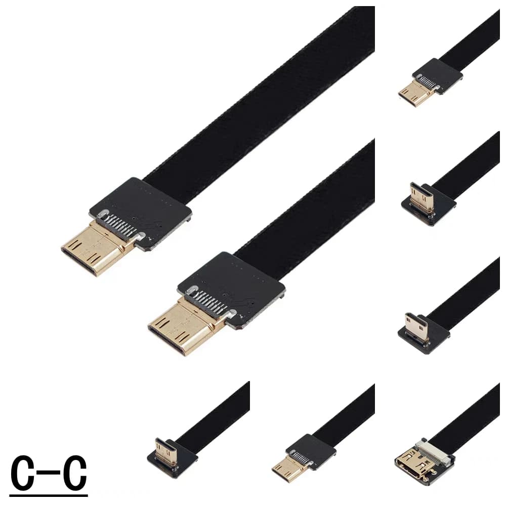 20 pin spaziatura FPV fotografia aerea FFC fotografia aerea piegatura verso l'alto mini HDMI a HDMI prolunga cavo ad alta definizione ca
