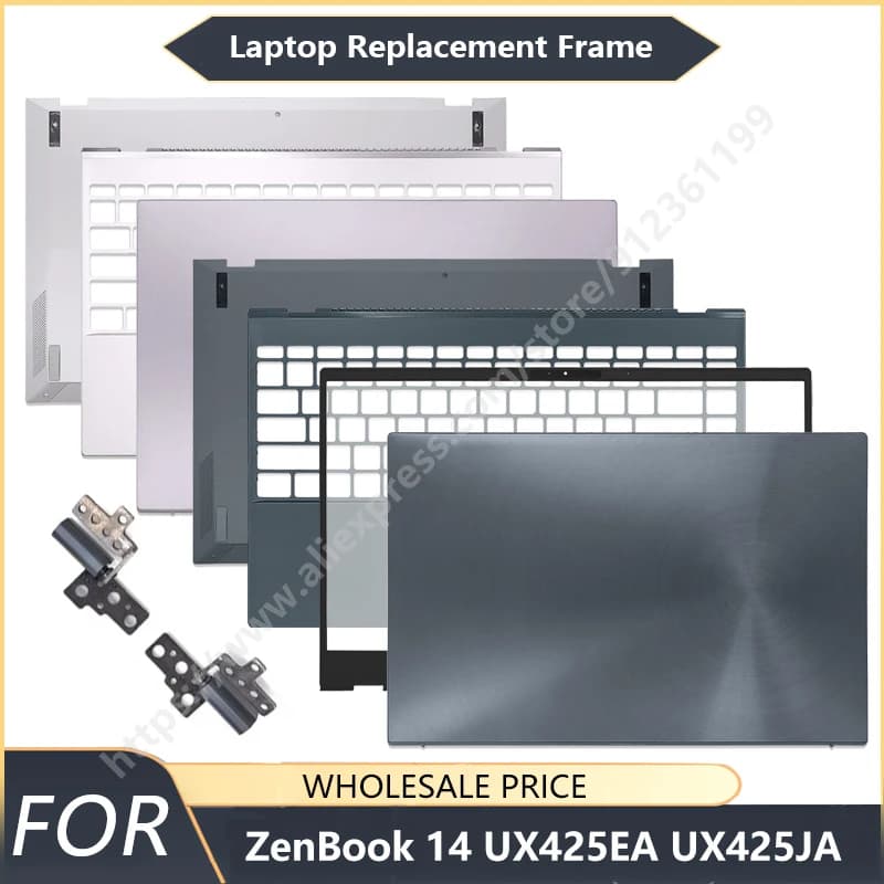NUOVO per ZenBook 14 UX425EA UX425JA: Cover Posteriore LCD, Cornice Anteriore, Poggiapolsi, Base Inferiore, Cerniere, Telaio per Laptop