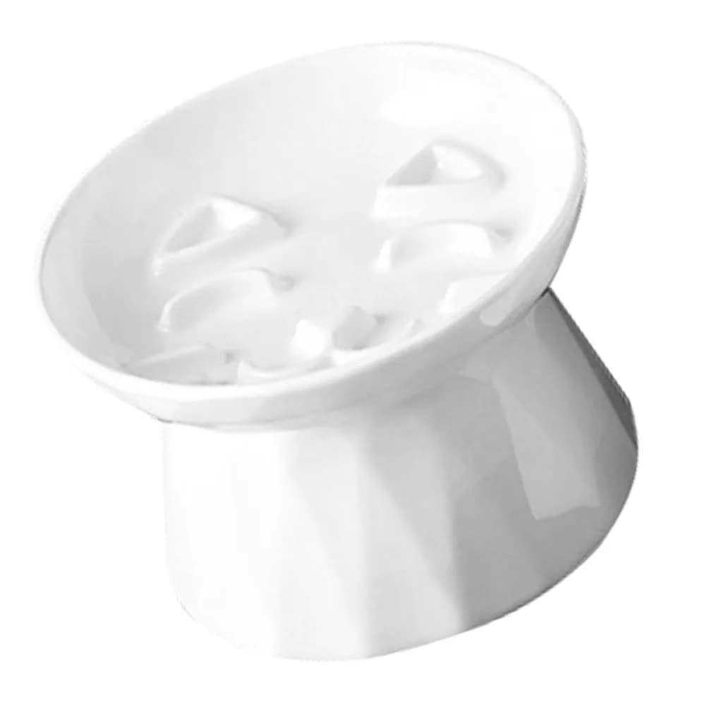Raised Cat Food Bowl Elevated Ceramic Pet Feeding Bowl Smooth Surface Easy Clean Large Capacity Ideal Gift for Cat Puppy