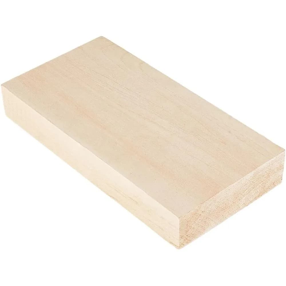 7.8x3.9x1.2 Inch Basswood Carving Block Thick Hobby Wood Unfinished Wood Palnk Native Basswood Material Sheets for Engraving