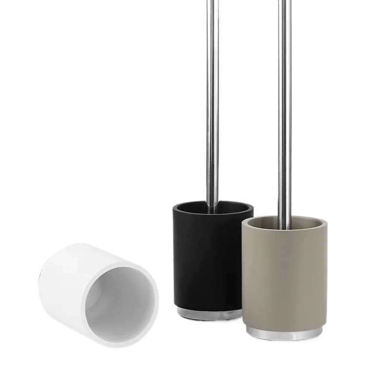 Set di pulizia per scopino per WC domestico in resina leggera e di lusso