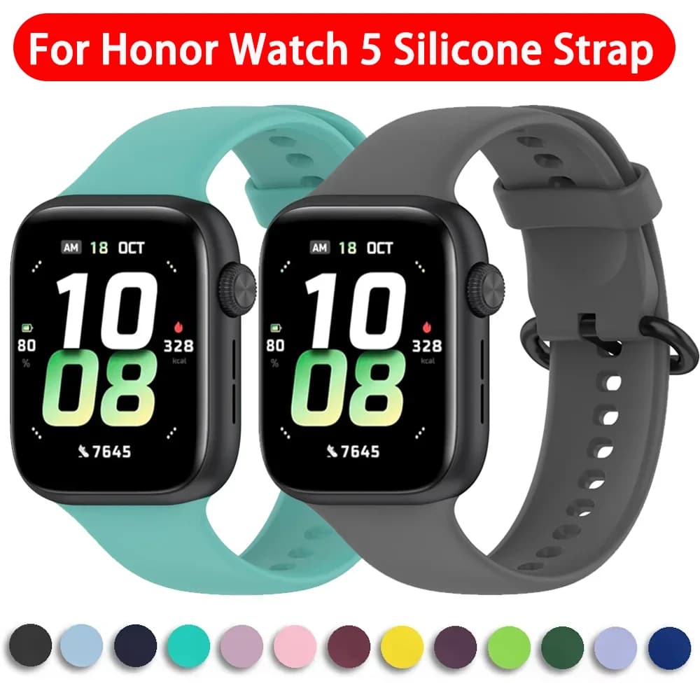 Cinturino ufficiale in silicone per Honor Watch 5 Bracciale sportivo di ricambio per cinturino Honor Watch 5 Cintura accessorio Correa