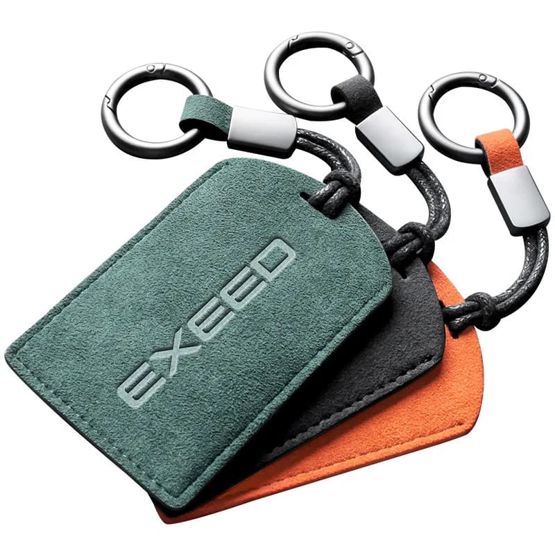 Per il 2023 Chery Exeed Yaoguang specializzato Smart Card Key Cover Keychian NFC Sensing Custodia protettiva in pelle scamosciata