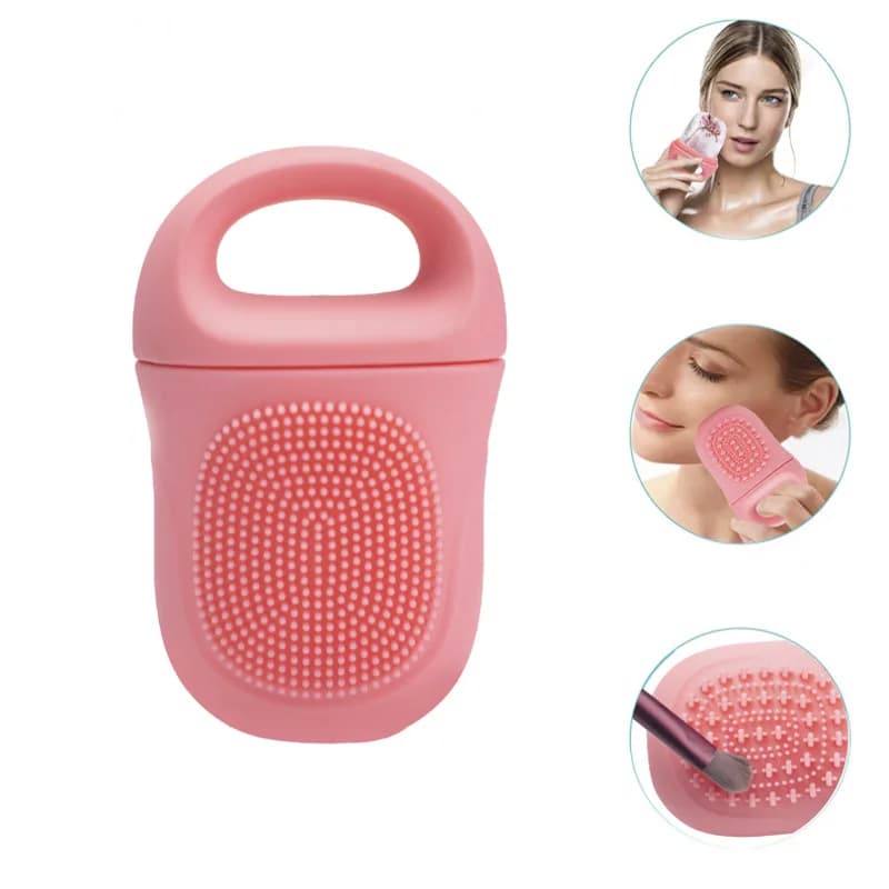 Dispositivo per impacchi di ghiaccio per la bellezza del viso, stampo in silicone per impacchi freddi per alleviare il gonfiore del viso