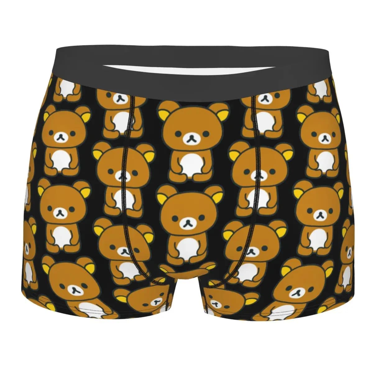 Boxer Divertenti Personalizzati con Cartone Animato Rilakkuma, Slip da Uomo Elasticizzati, Intimo Maschile