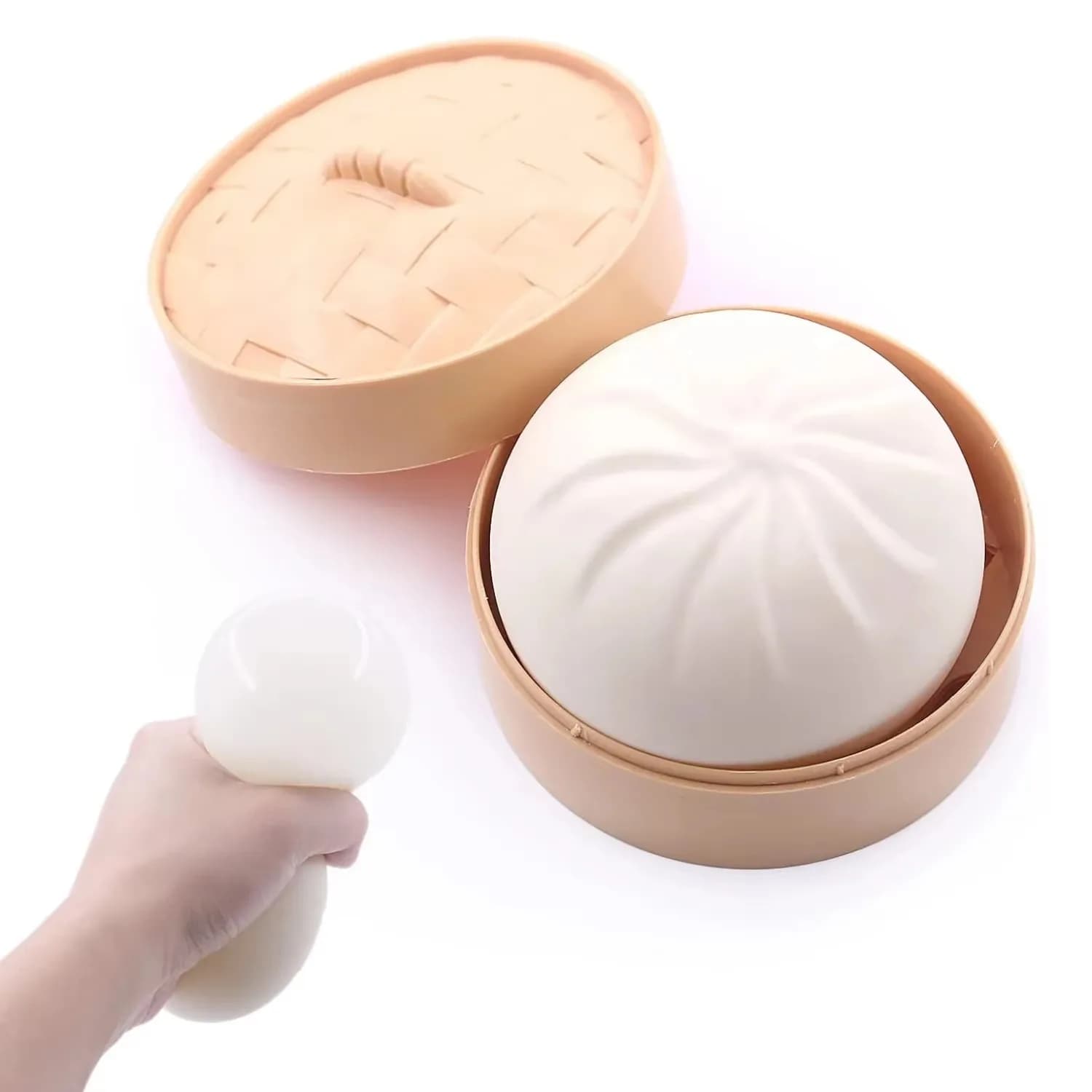 1PC Gnocco Palline Antistress Agitarsi Giocattolo Sensoriale Simulazione Cibo con Piccolo Vapore Spremere Palla di Pasta Alleviare Lo Stress Giocattolo A Mano