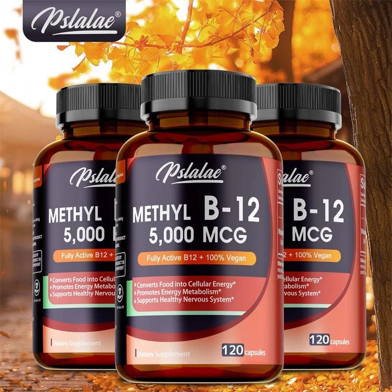 Vitamina B12 - Integratore da 5000 MCG -Binnova la funzione cervello e cardiaca, supporta memoria, apprendimento, aiuta a potenziare l'energia naturale