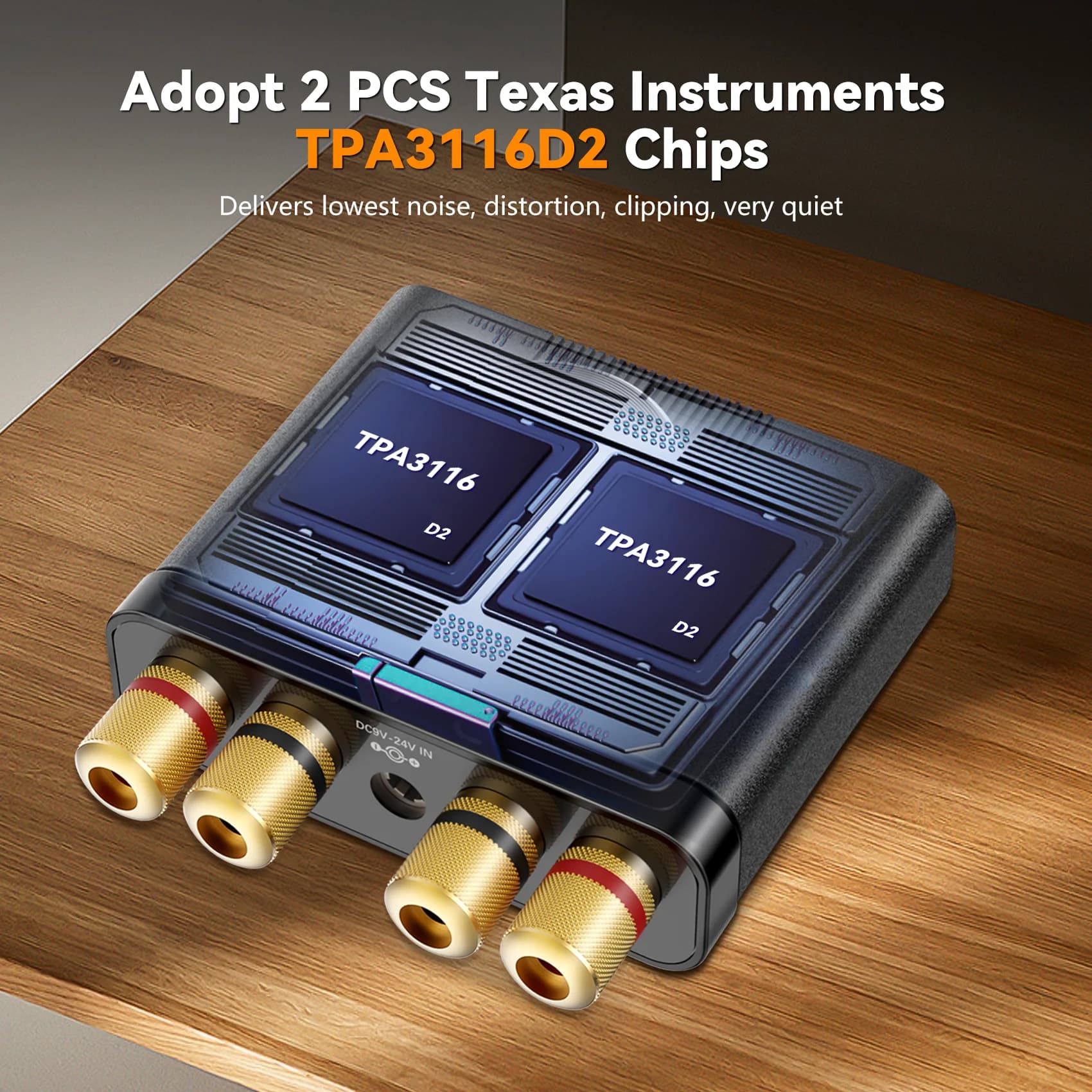 DC 9-24V Scheda Amplificatore di Potenza Bluetooth 5.0 TPA3116 Amplificatore Audio Stereo Hifi Digitale 50W + 50W Amplificatori Audio per Auto