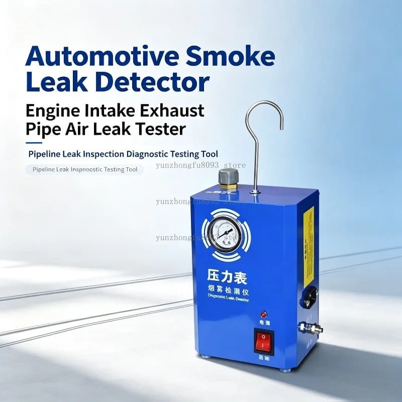 Automotive Smoke Leak Detector, Engine Intake Exhaust Pipe Air Leak Tester for Pipeline Leak Inspection Diagnostic Tool