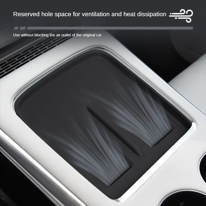 Car Silicone Anti-Skid Central Console Wireless Charger Pad For Xpeng G9 Interior Modification Accessories