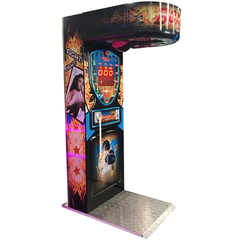 Electronic Street Entertainment Coins Game of Sports Boxing Bag Auto Dispenser