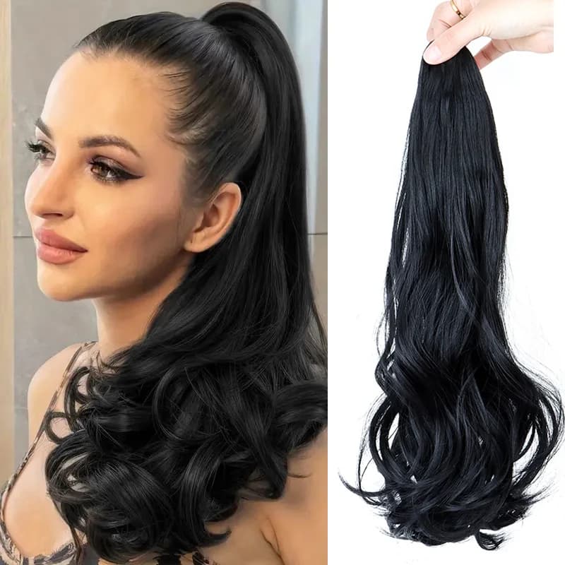 Accessories for extension of long synthetic hair curls horsetail Clip for claw Horsetail Wigs for black brown hair for women