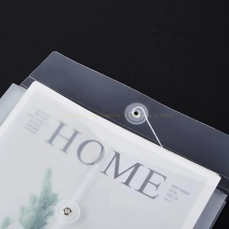 Cartella cartella del file Clear 20pcs Clessione file dimensioni dei file chiusura della stringa chiusura