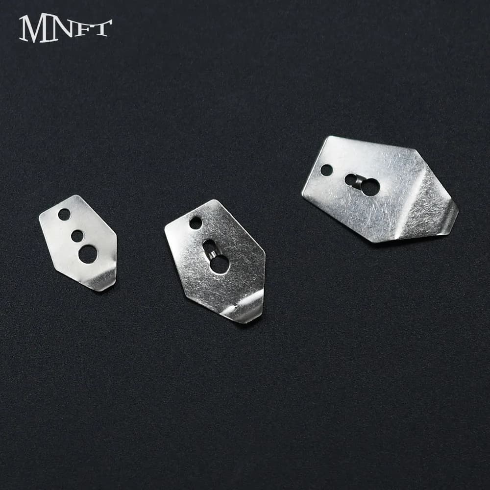 50 Pezzi Lame in Acciaio Inossidabile per Jig da Nuoto, Fogli Metallici per Modifica di Jig da Pesca a Vibrazione, Jig da Lancio e Jig Oscillanti Fai da Te