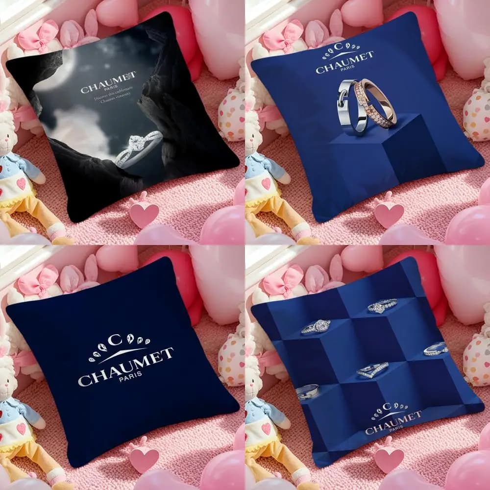 Chaumet Cushion Cover 1 piece short plush pillowcase, soft and washable, mostly used for sofa, car