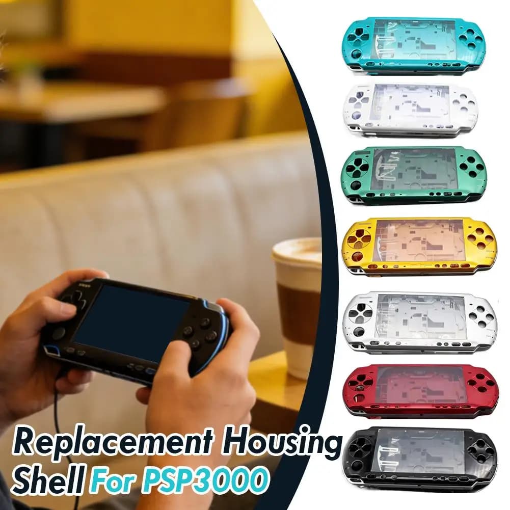 Set Completo di Scocca per Console PSP 3000 Versione 03, Cover di Ricambio con Pulsanti, Viti e Kit di Riparazione Accessori
