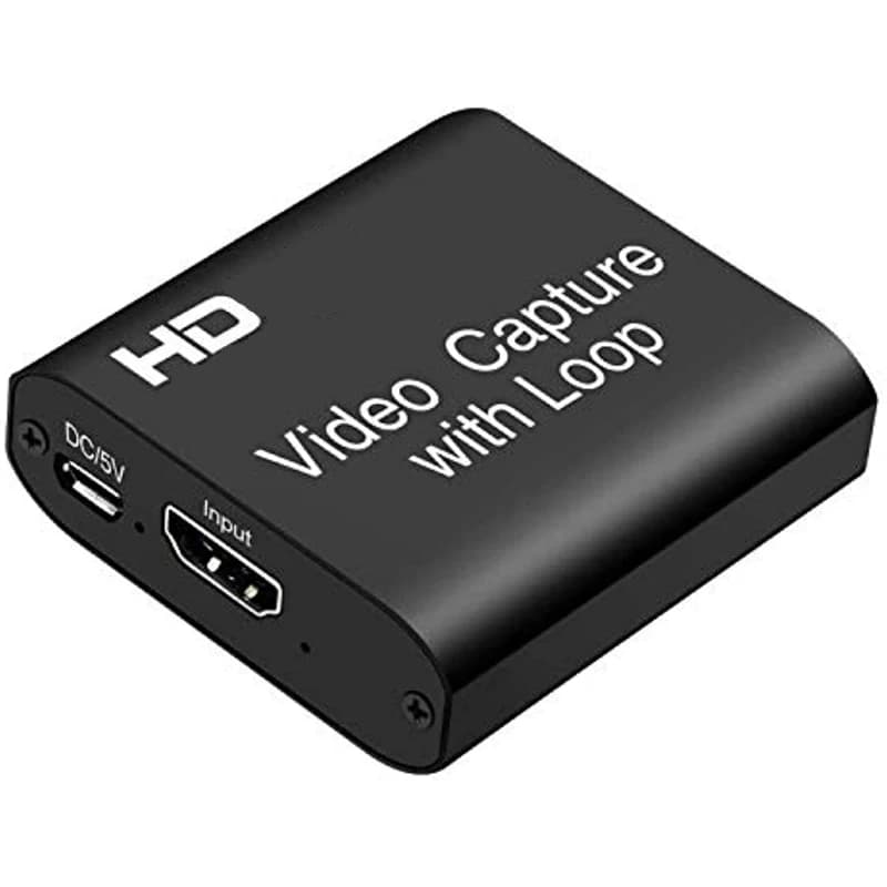 Scheda di acquisizione video 1080P Videoregistratore 4K HD a USB 2.0 con uscita in loop per PC PS3/PS4/Xbox One/DSLR/videocamere Streaming live