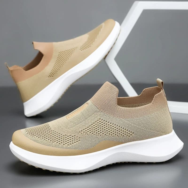 Sneakers slip-on in maglia traspirante Uomo Donna Scarpe da corsa leggere Scarpe sportive casual comode Scarpe da passeggio antiscivolo