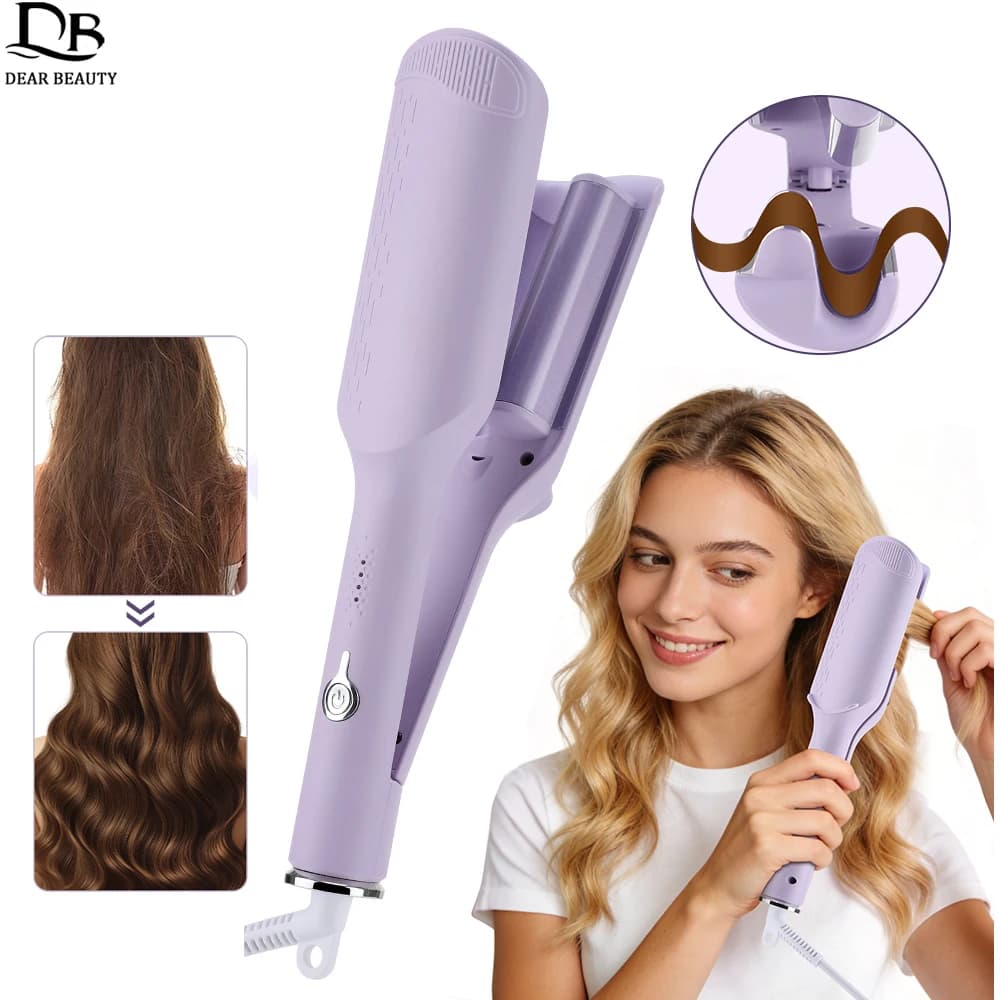 Bigodino per capelli da 32 mm Rotolo di uova Ferro arricciacapelli elettrico 4 Temperatura regolabile Riscaldamento rapido Ferro arricciacapelli Strumento per lo styling duraturo