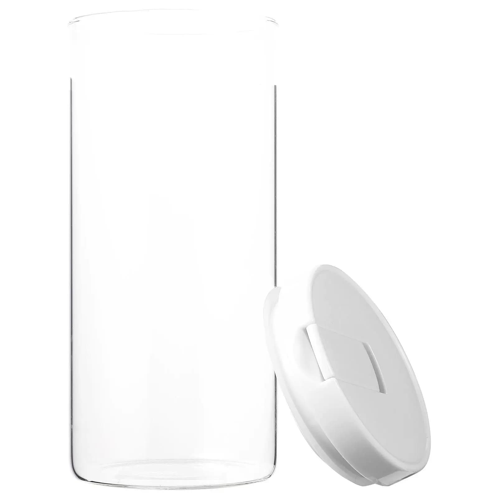 1Pcs Smooth Edge Glass Vacuum Sealing Jar Safe Bpa Free Food Storage Canister for Tea Coffee Herbal Tea Nuts Dried Fruits Beans