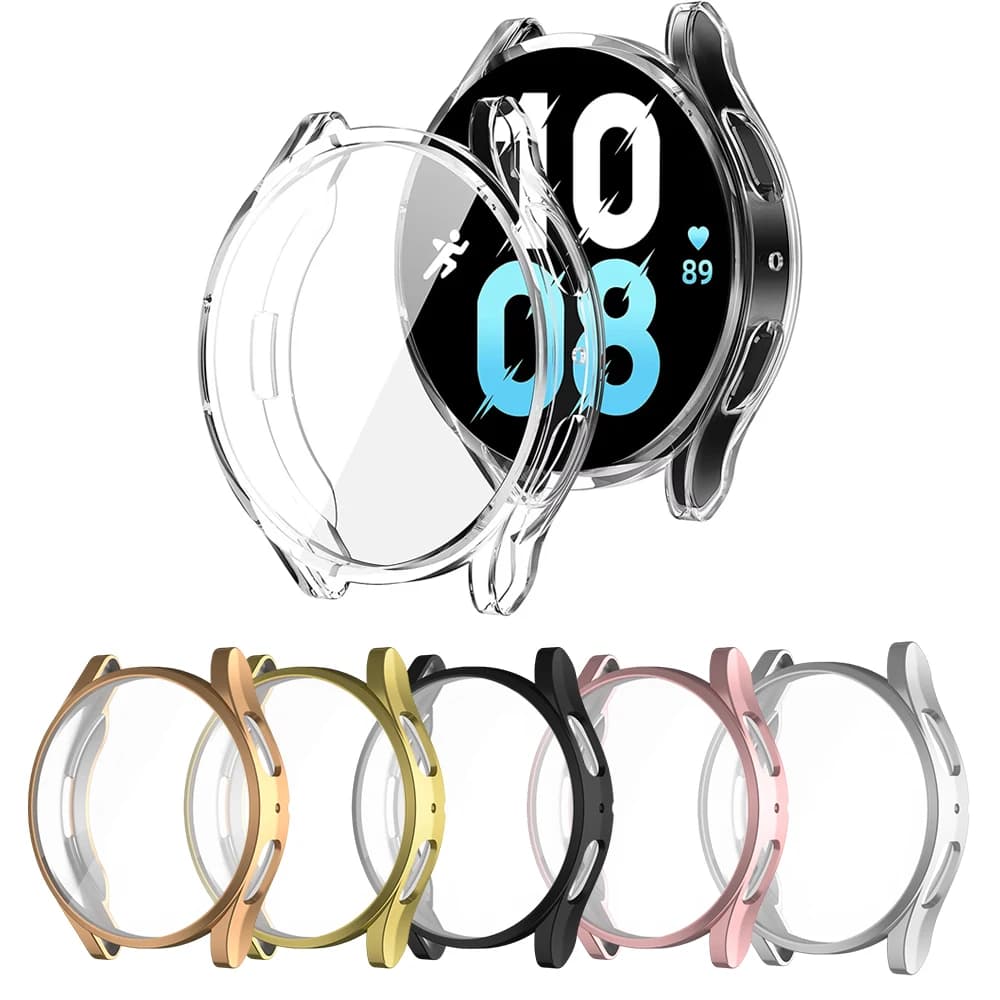 Samsung Galaxy Watch Case 4/5/6/7 40mm 44mm TPU Screen Protective Cover for the whole body, easy to install