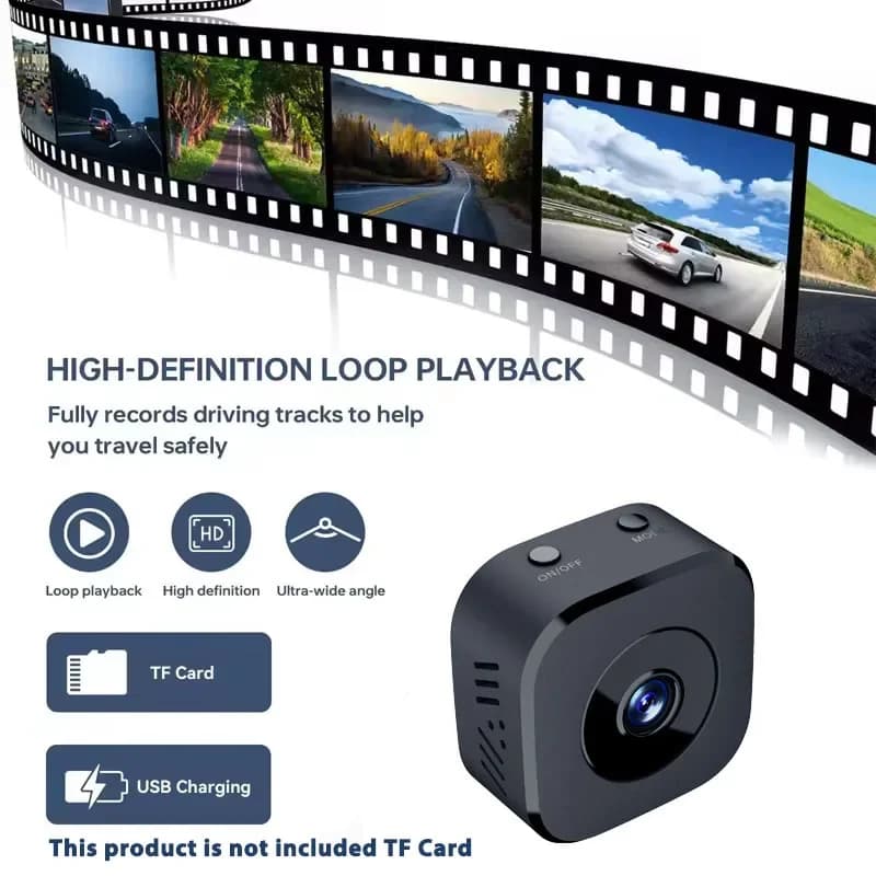 Mini telecamera WiFi Sicurezza interna Sorveglianza di sicurezza Baby Monitor 1080P HD Visione notturna Videocamera IP Cam Registratore audio video
