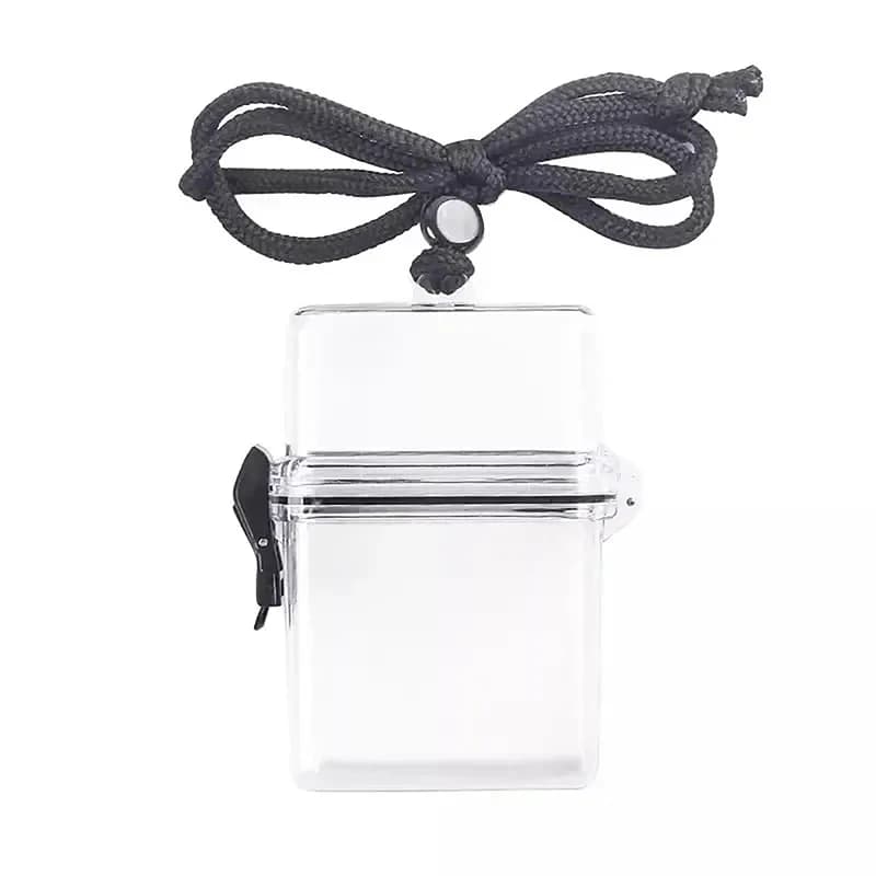 C Waterproof Card Case Outdoor Square Dustproof Box Photo Storage Box 3Inch Transparent Storage Box Photocard Holder With Rope